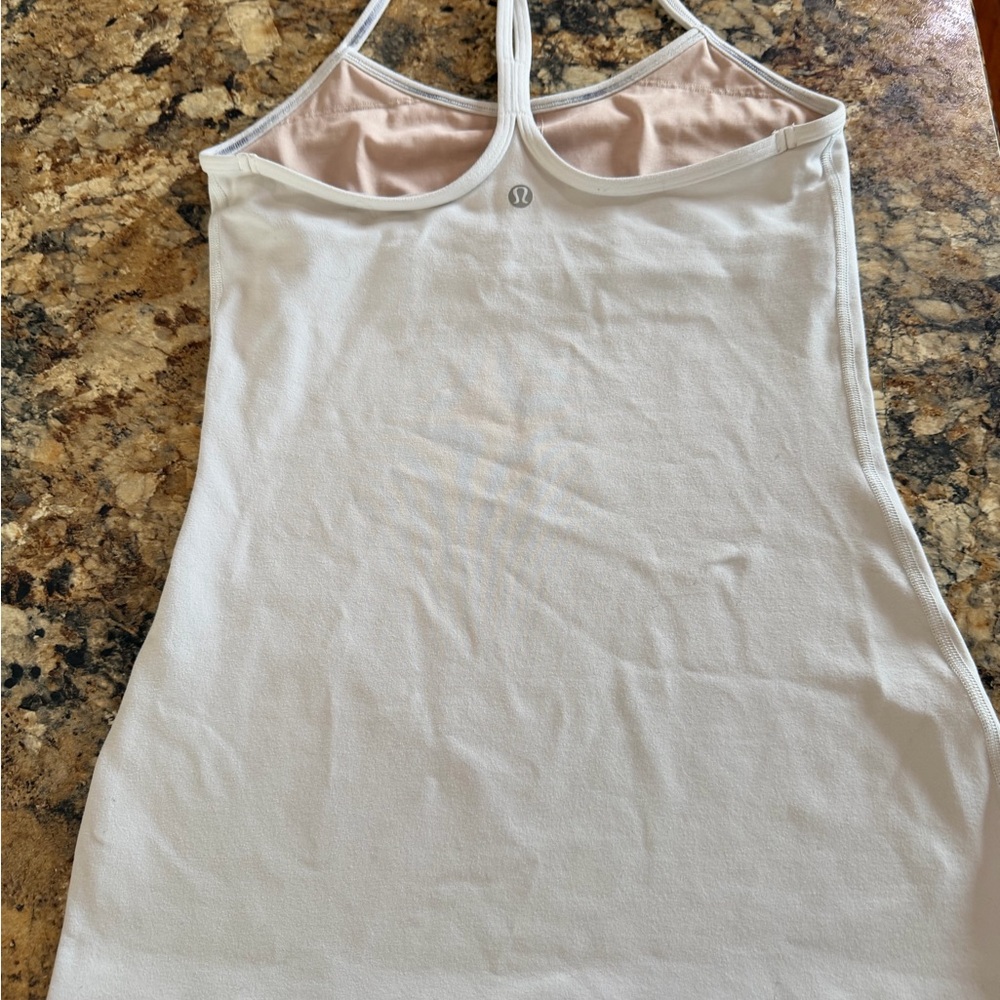 White Lululemon Razor Tank - Picture 2 of 3